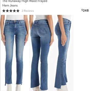 NWT Mother Jeans Runaway Step Fray